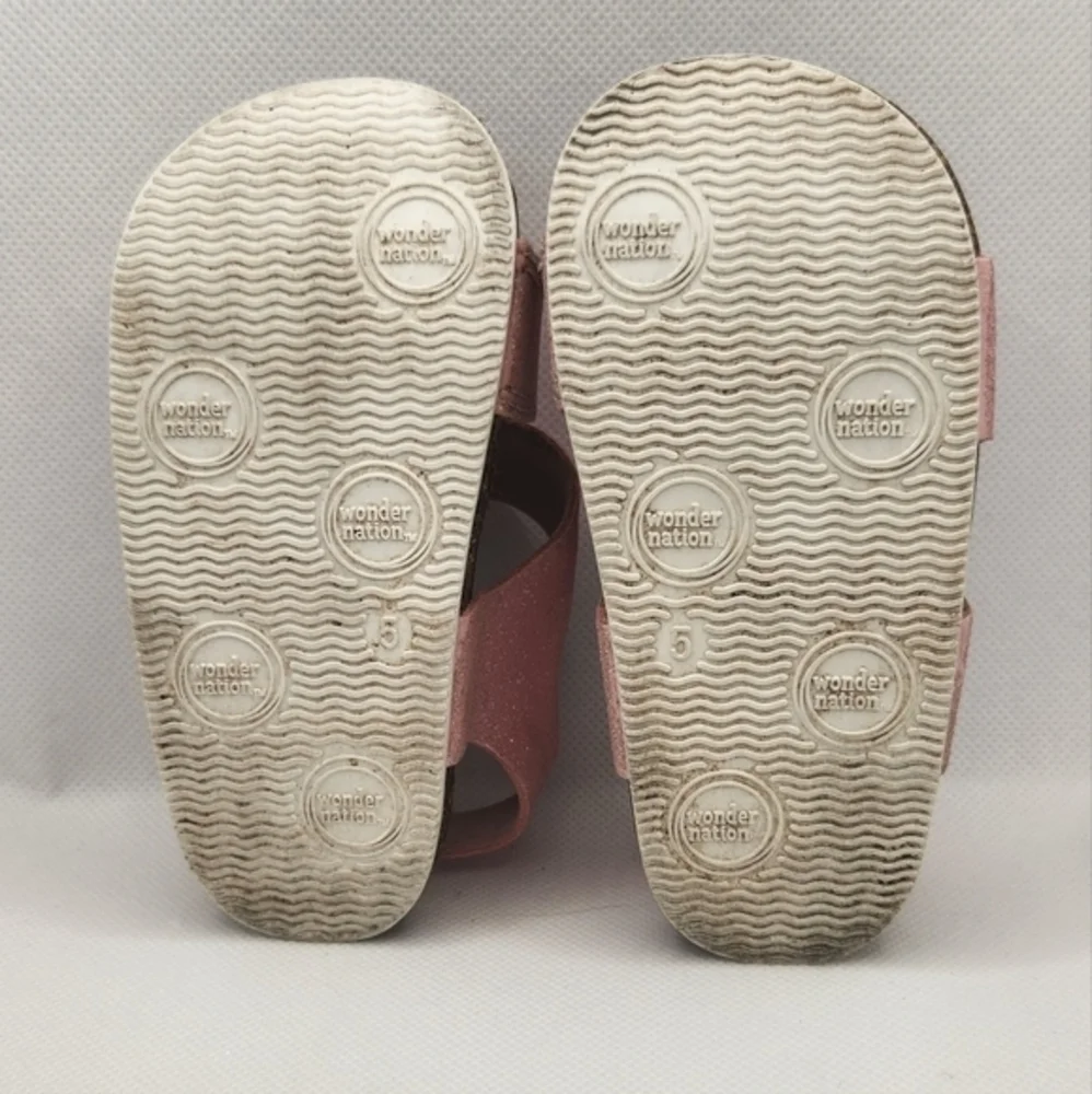 Wonder Nation Girls Pink Sandals Pink Size‎ 5